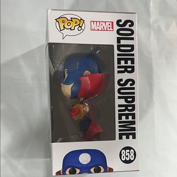 Funko Pop Marvel Soldier Supreme Figure #858 - Picture 4 of 5